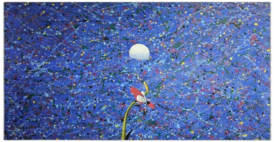 Obra de arte Ref. OB009 - Marea de Cobalto