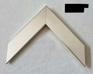 Moldura M128 PLANA PLATEADA