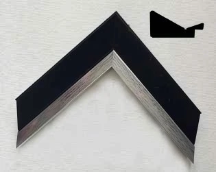 Moldura M130 WENGUE CON PLATA