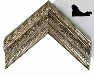 Moldura M147 PLATEADO ENVEJECIDO
